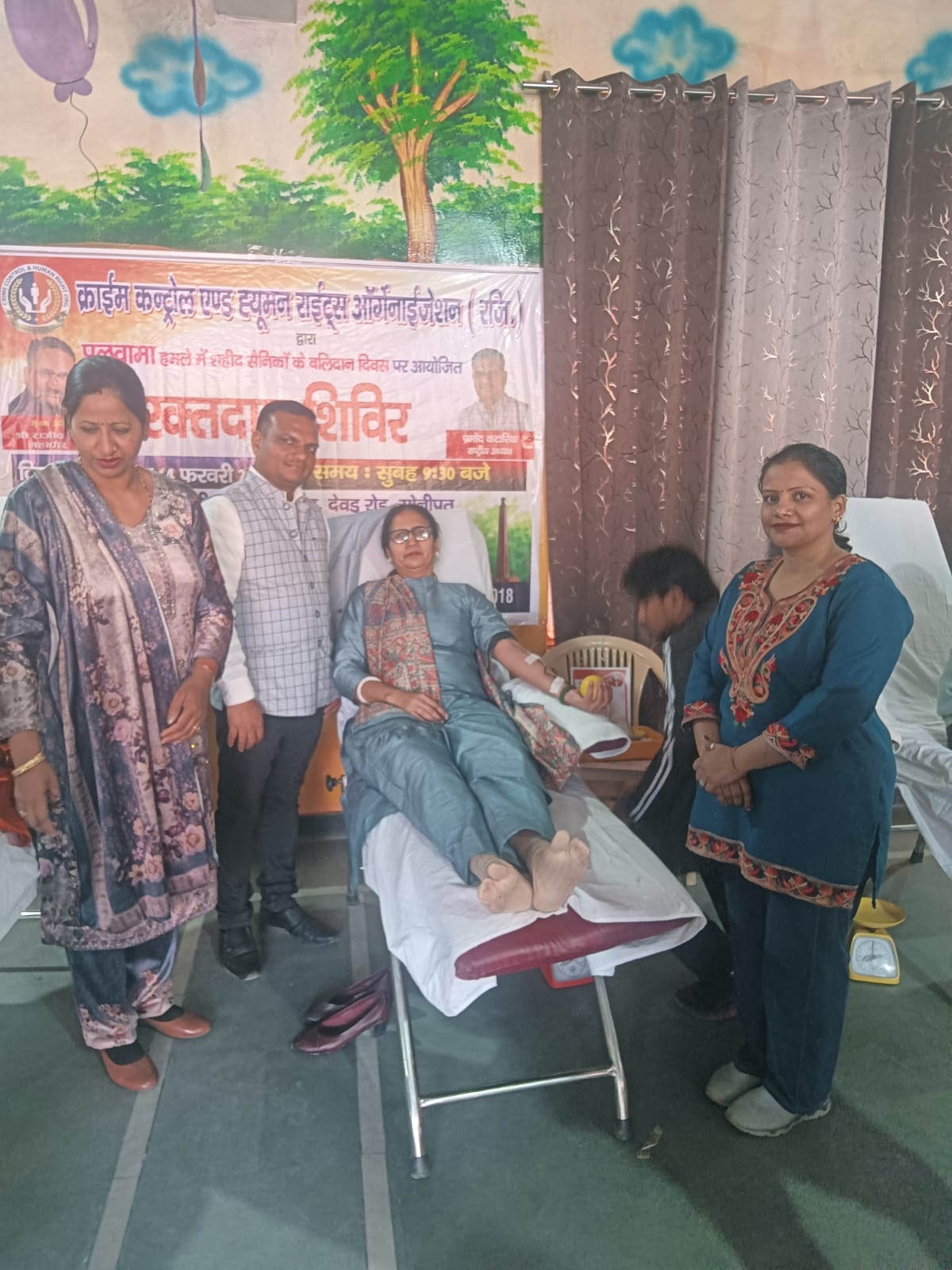 Blood donation done in memory of Pulwama martyrs
