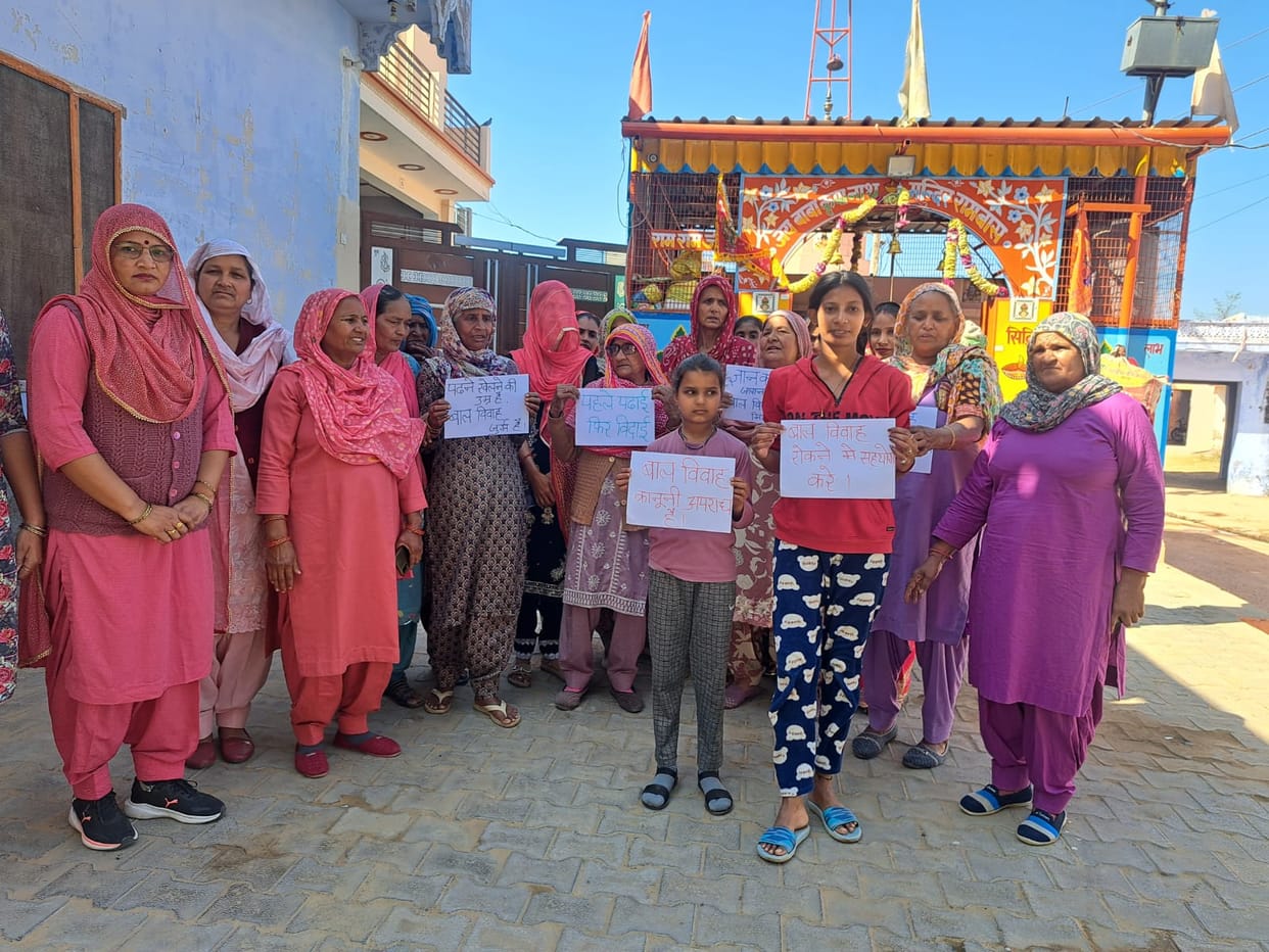 Villagers were made aware of the nuances of the Child Marriage Prohibition Act