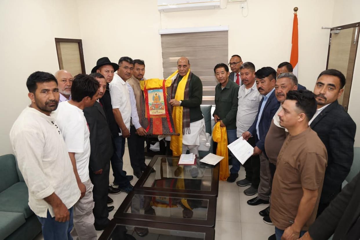 Leh, Ladakh Delegation, Meeting Rajnath Singh