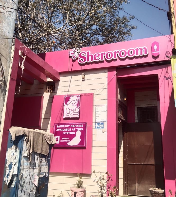 Three pink toilets built in nine years even these do not have sanitary pads.