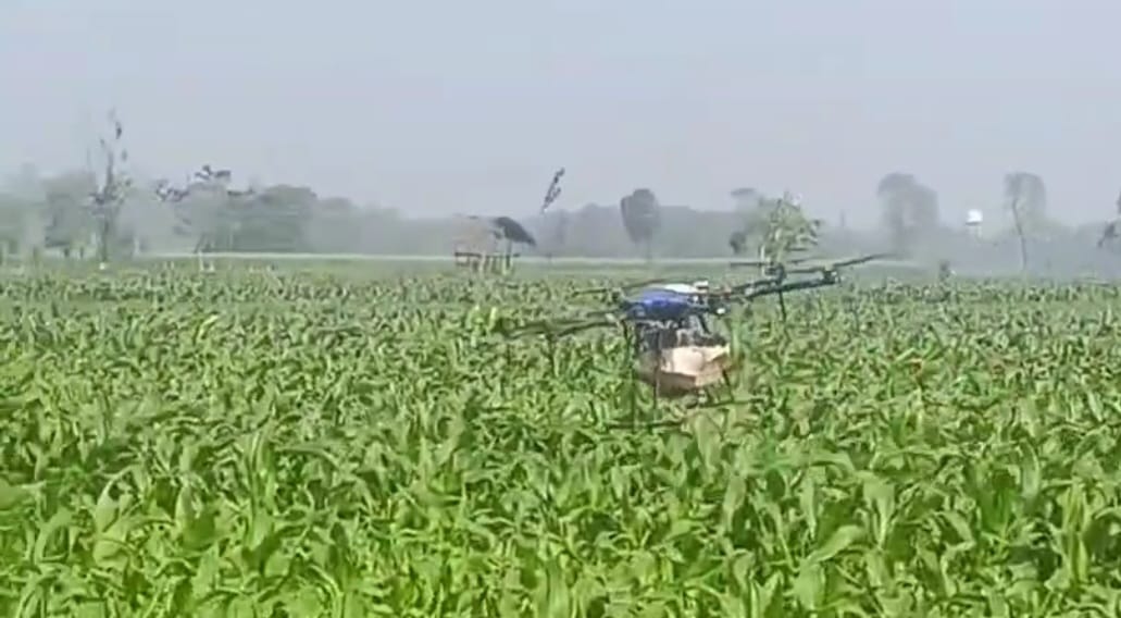 purnia young farmer kartik kishore drone farming modern agriculture organic mango cultivation