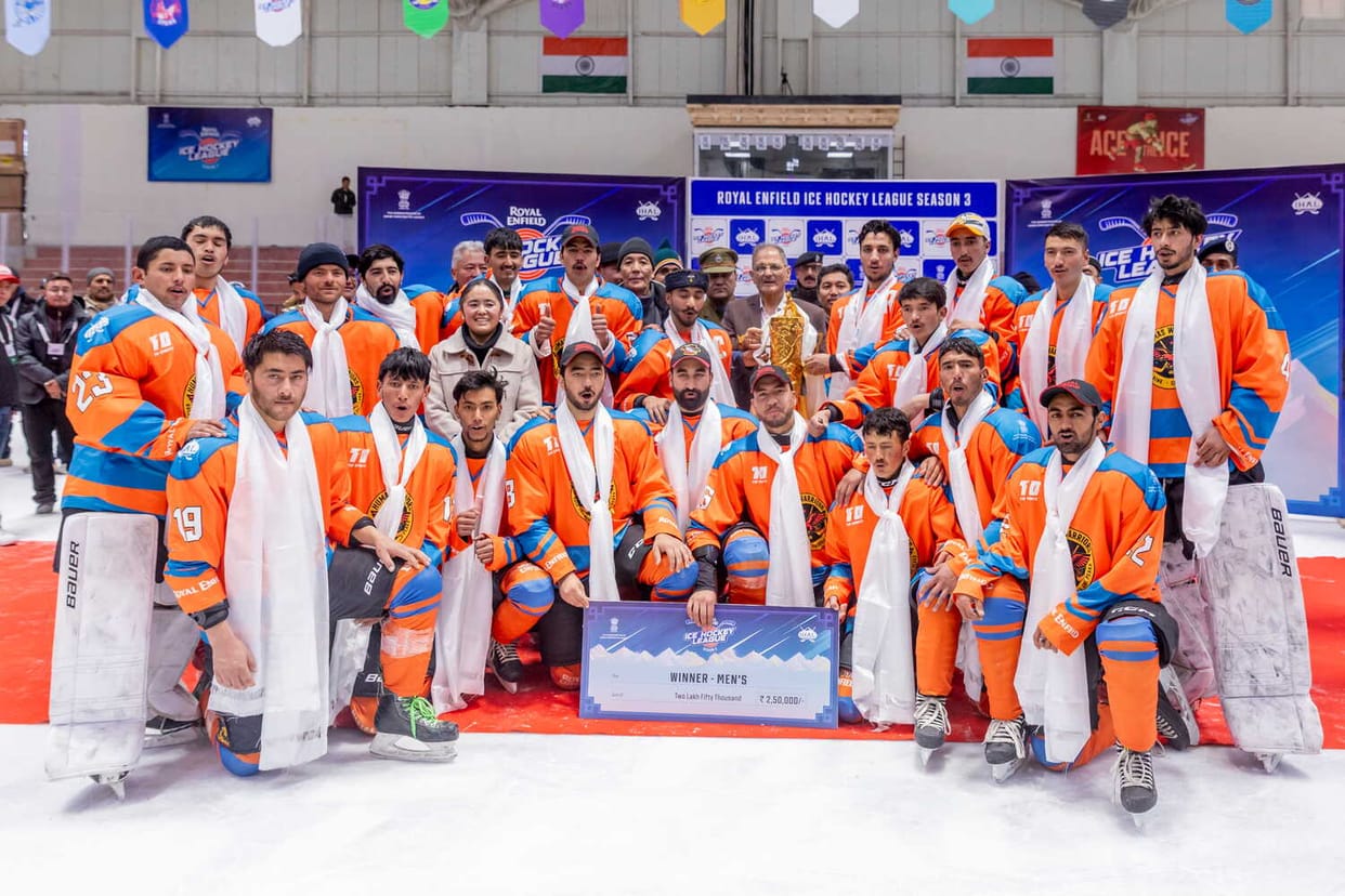 Leh, Humas Warriors, Won Royal Enfield Ice Hockey, Season 3