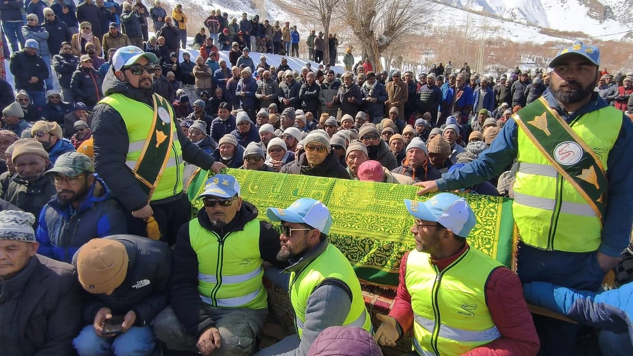 Leh, Sanku, Kamar Ali, Janaza, Leaders Reached