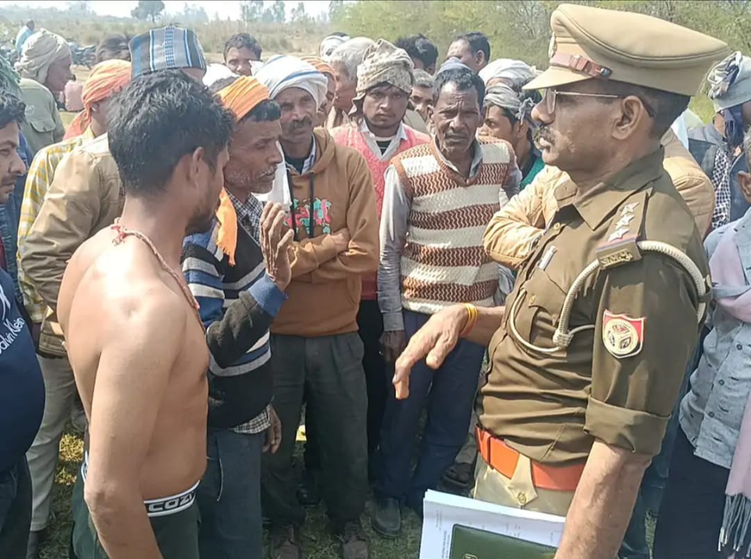 Family members halted the funeral, demanding the arrest of the accused.