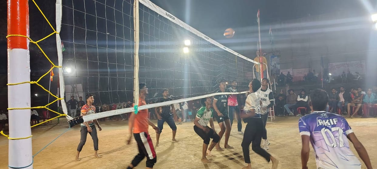 Players showed their strength in volleyball