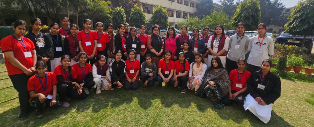 Girls learned how to make compost from household waste.