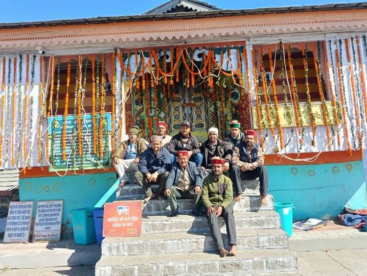 The doors of Bijli Mahadev Temple are closed once again.