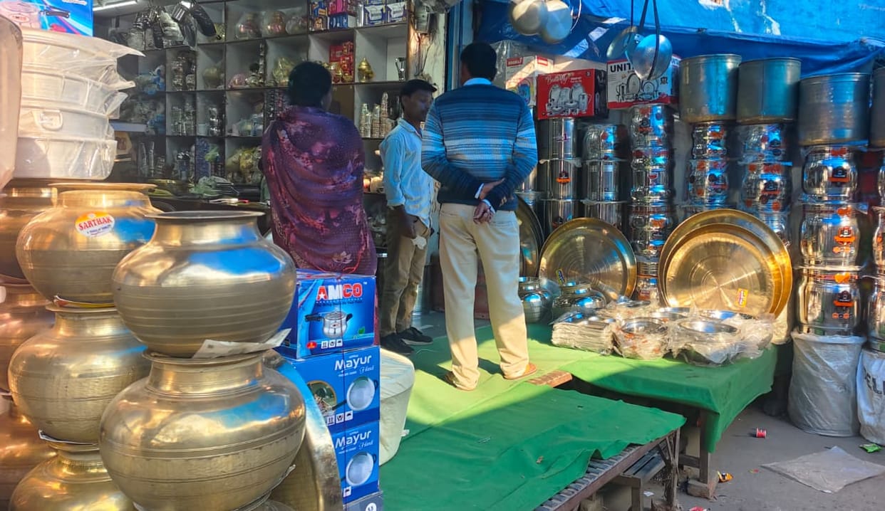 Sales increased during the wedding season, but the purchase of heavy utensils decreased