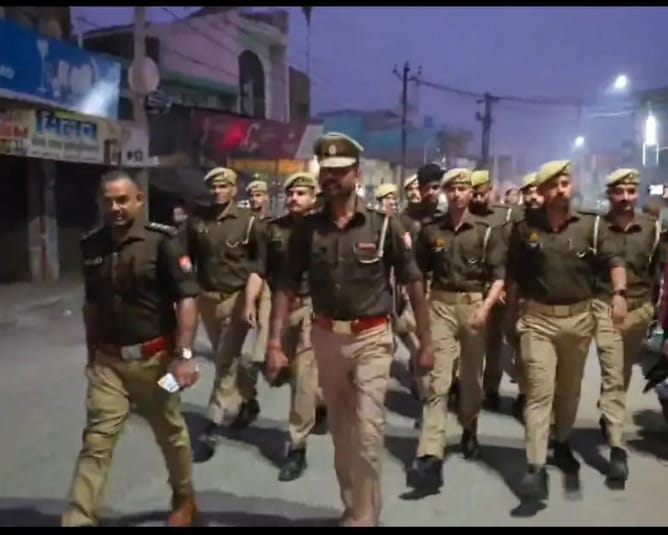 CO did a foot march with the police force.
