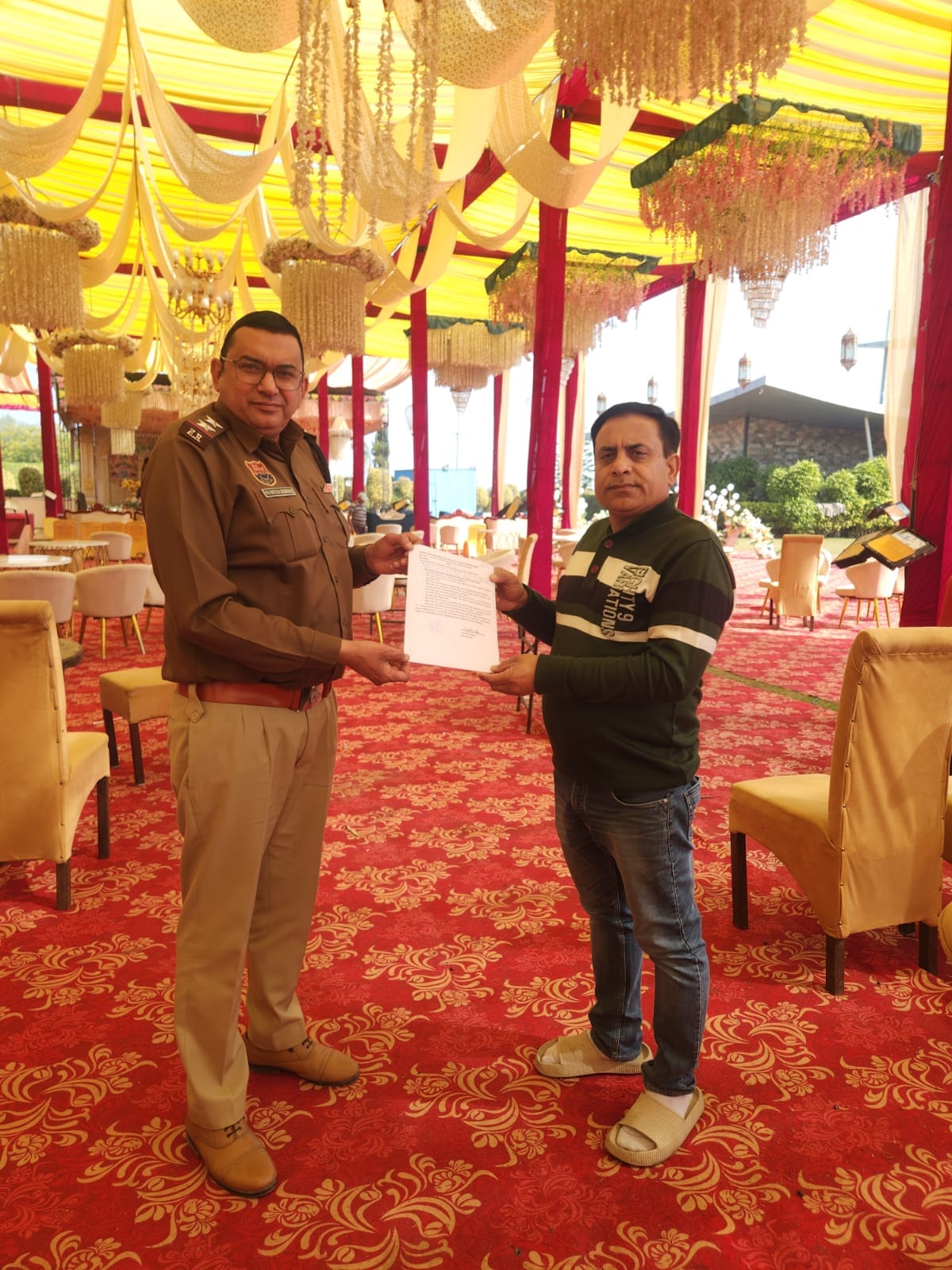 If the DJ is played after 10 pm in the marriage palace, action will be taken