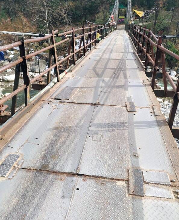 The bridge itself is in need of support and is helpful in times of disaster.