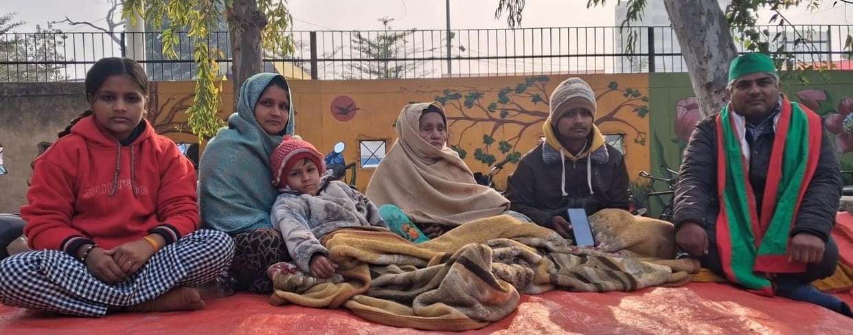 The relatives of the deceased contract worker have been on strike for 96 days demanding compensation.