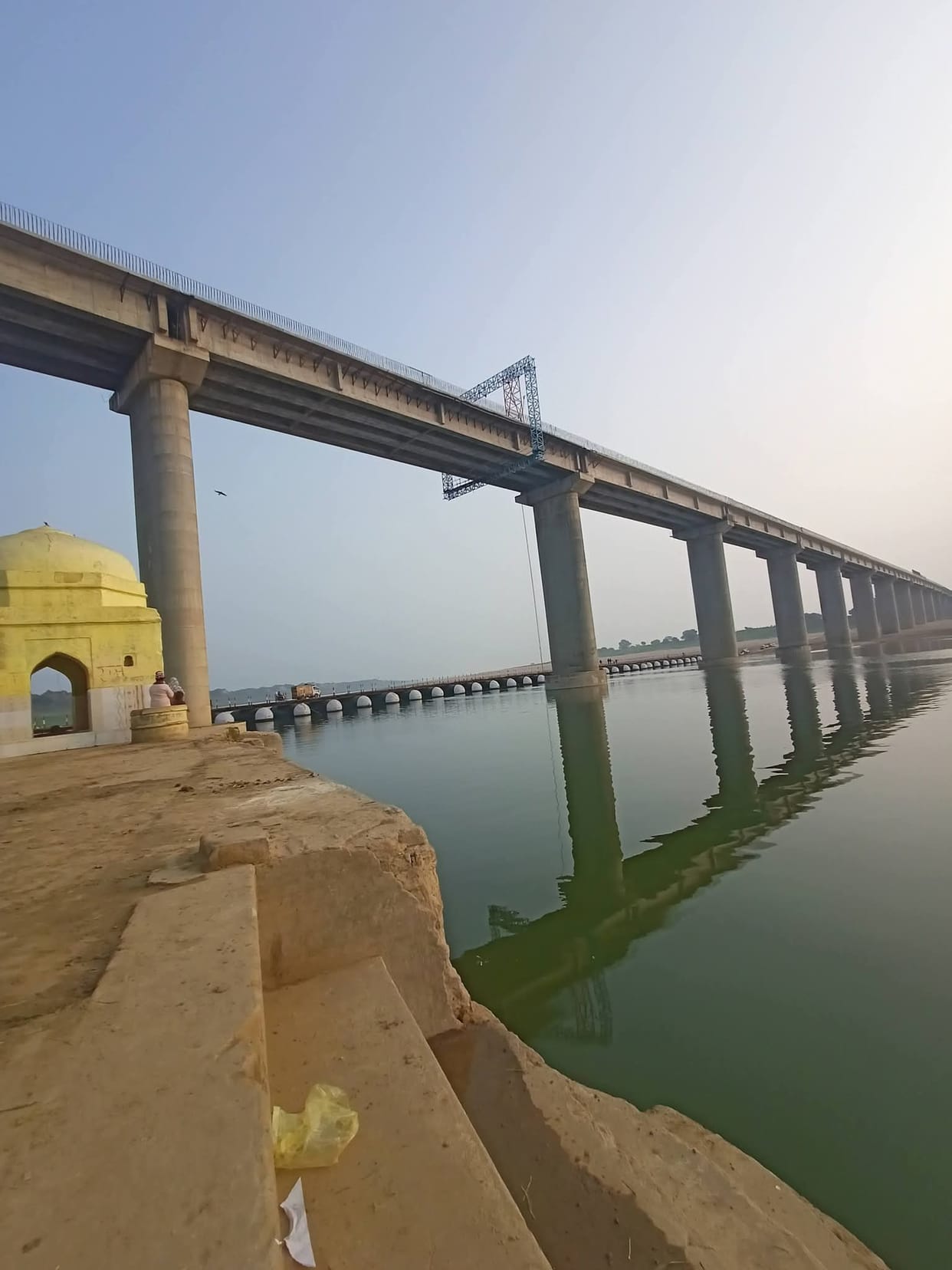 Bridges at Ater and Pinahat Ghat are complete, but the UP portion needs an access road.