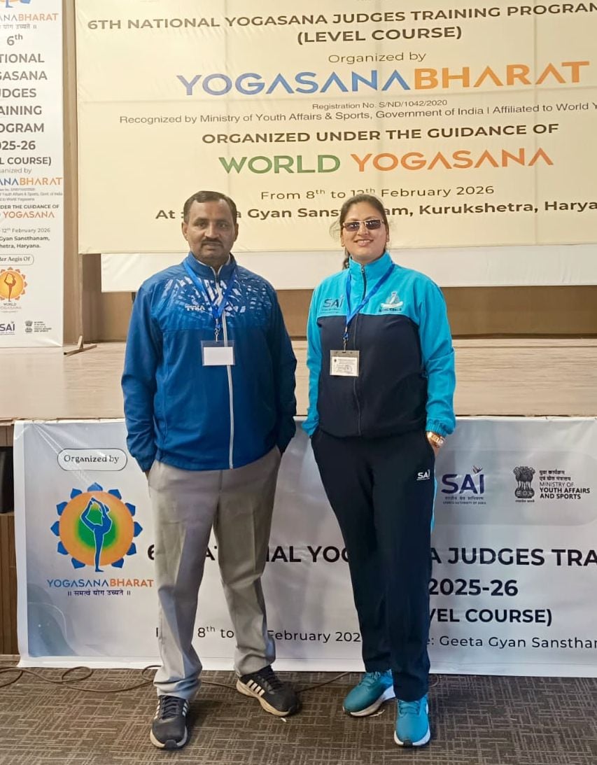 Two teachers from Jhakri and Theog passed the National Yogasana Judge Examination
