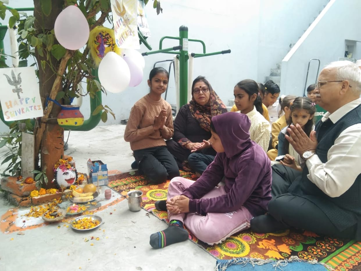 Disabled children worshipped Shiva