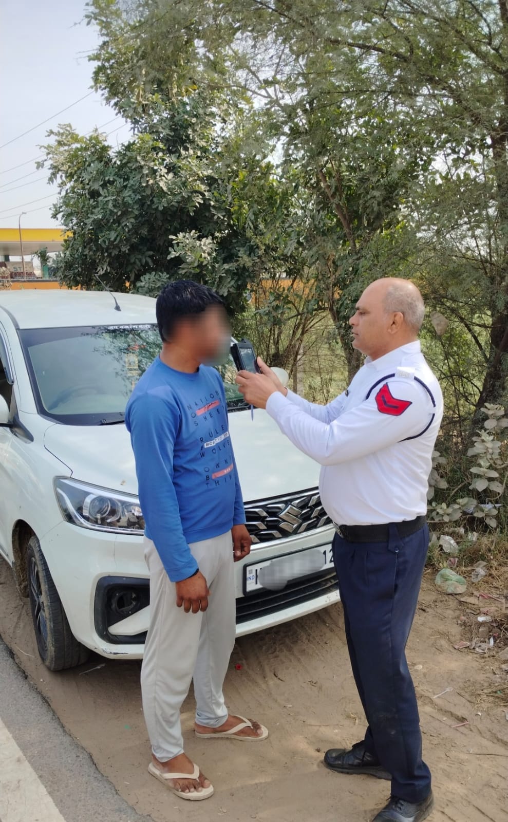 Police launched a special drive and issued challans to 1,169 drivers.