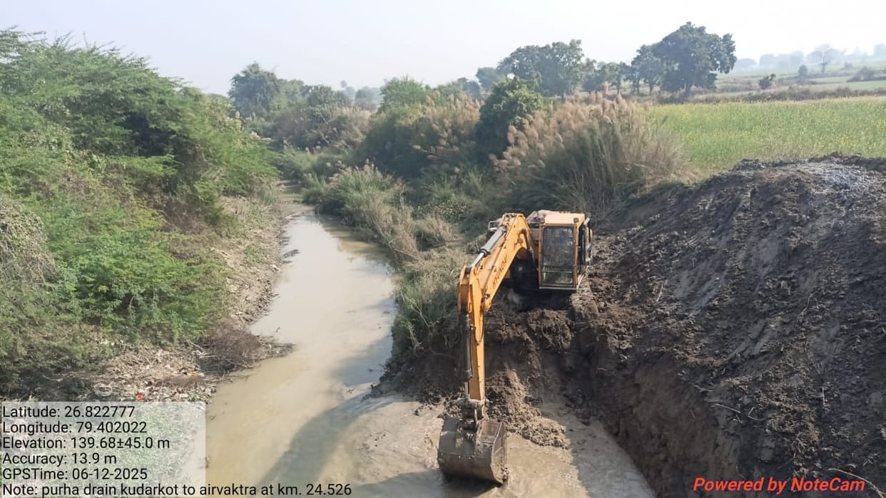 The Purha River, once surrounded by bushes, is now being revived.