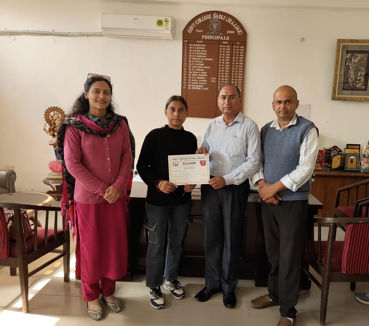 Tannu secured third place in the solo dance competition
