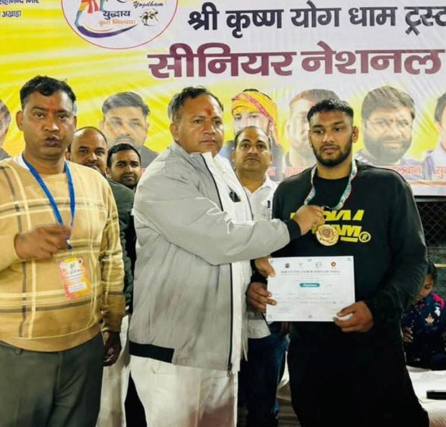 Aryan Gautam won gold at the Senior National Federation Cup