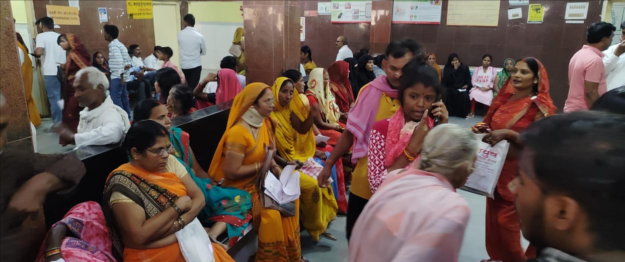 When the weather changed, the number of patients getting tested increased.