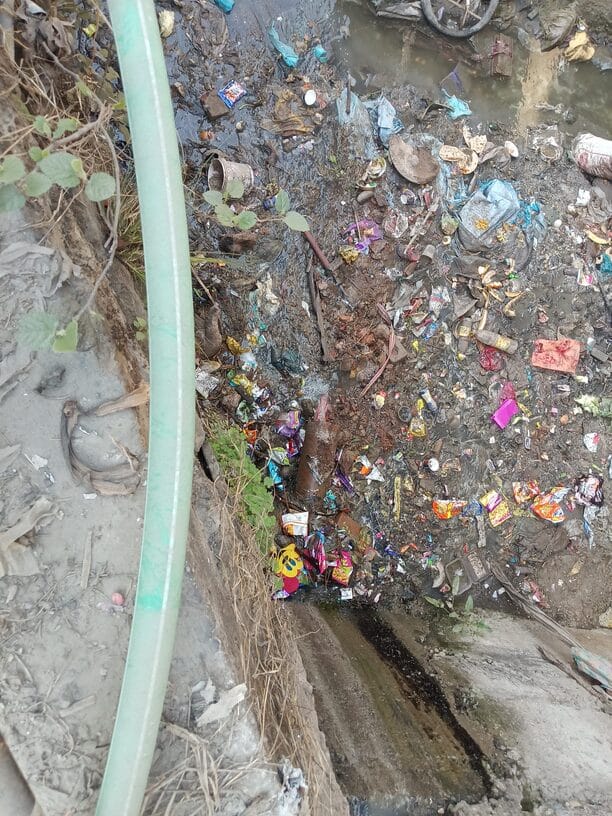 Sewage waste flowing openly near housing colony, department unaware