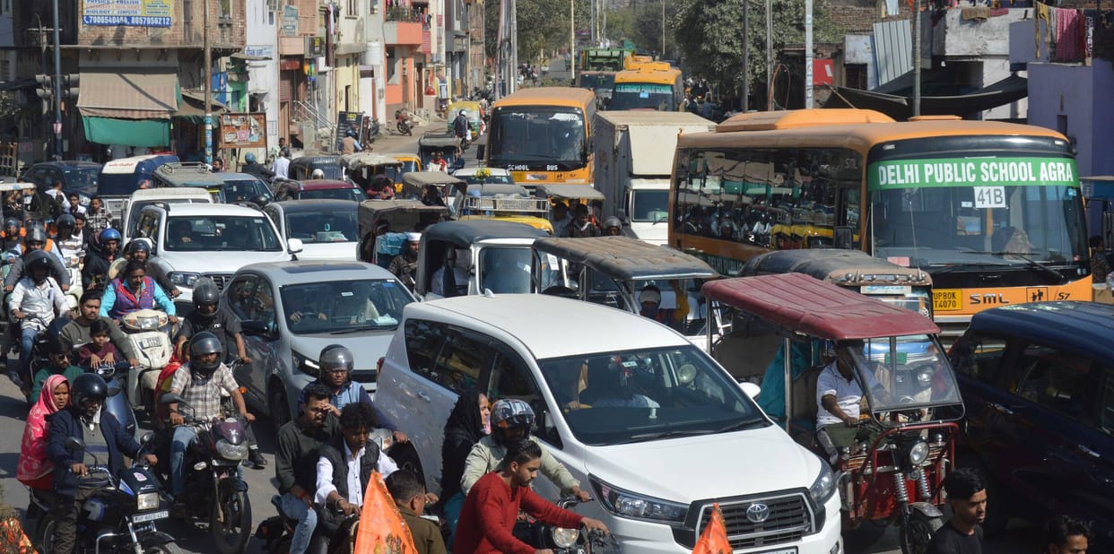 Relief on MG Road, jam in Panchkuian