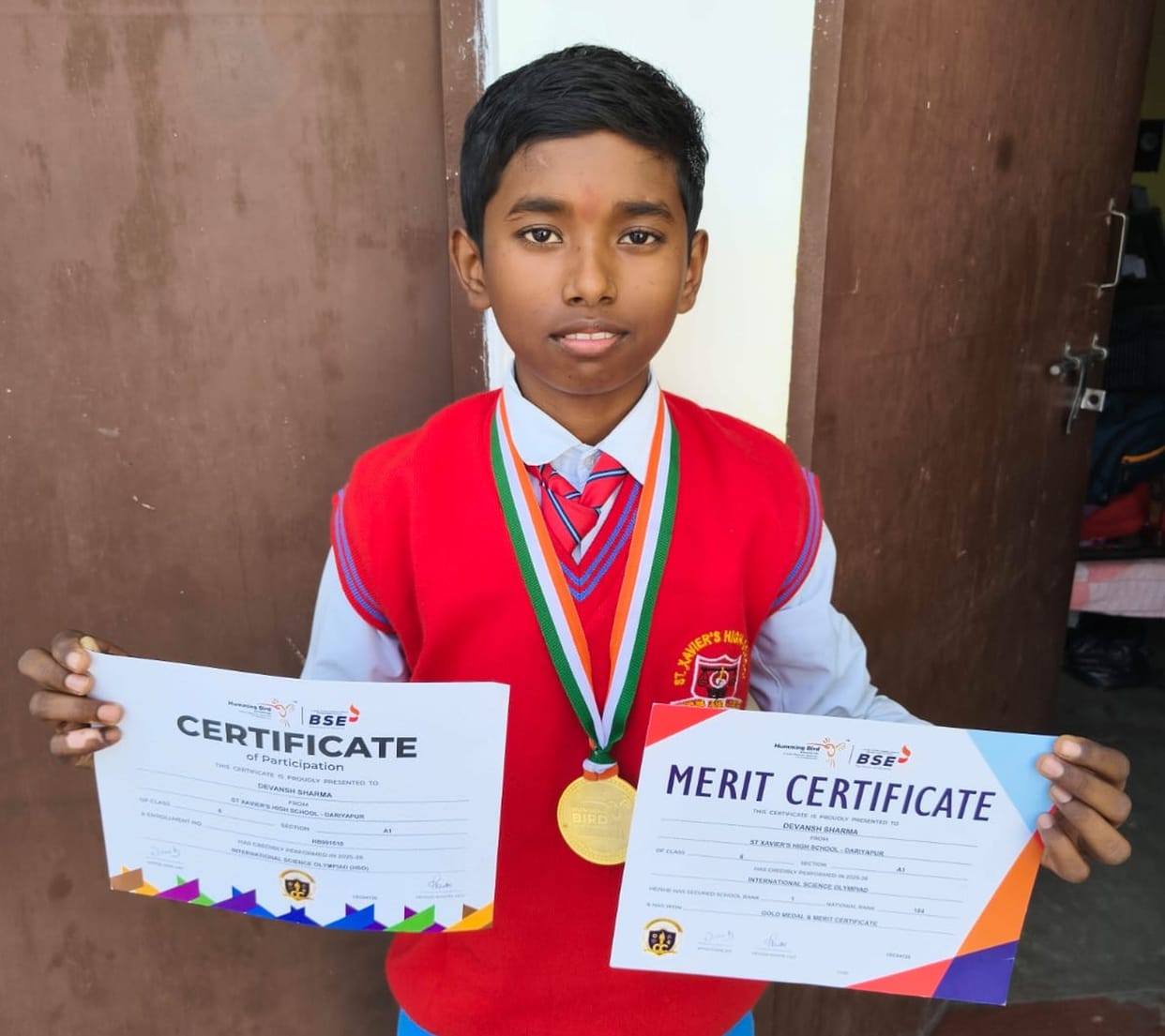 Devansh secured 84th rank in International Science Olympiad