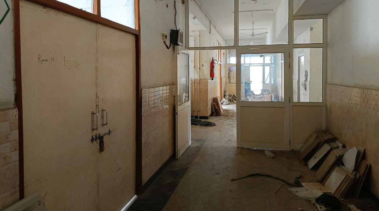 SNCU work in the final stage at the Civil Hospital