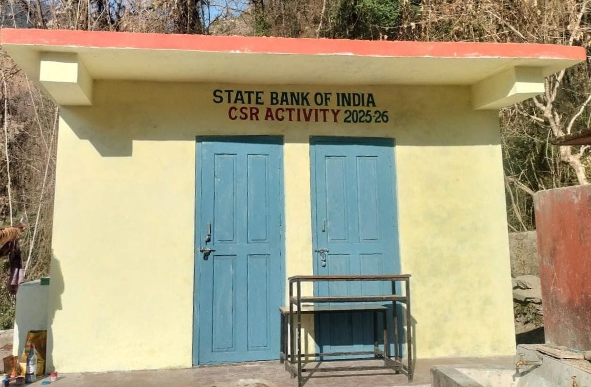 Modern toilets constructed in Bahu school