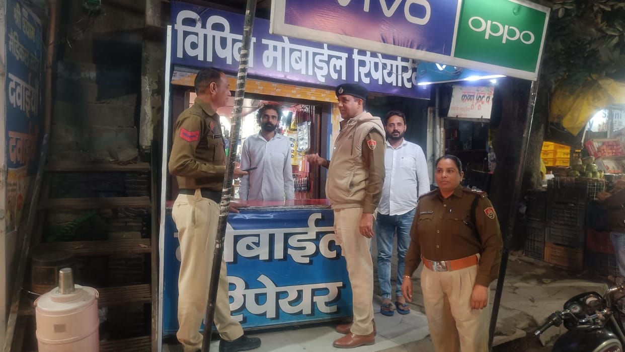 Police inspected main markets, bus stands and crowded areas.