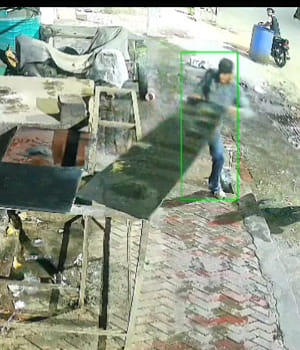 When asked for money for food, there was violence and vandalism; the incident was caught on camera