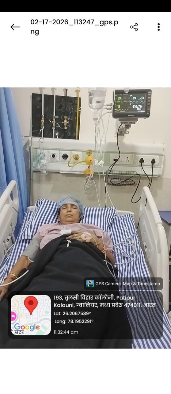 BLO suffers heart attack due to excessive work pressure, referred to Gwalior
