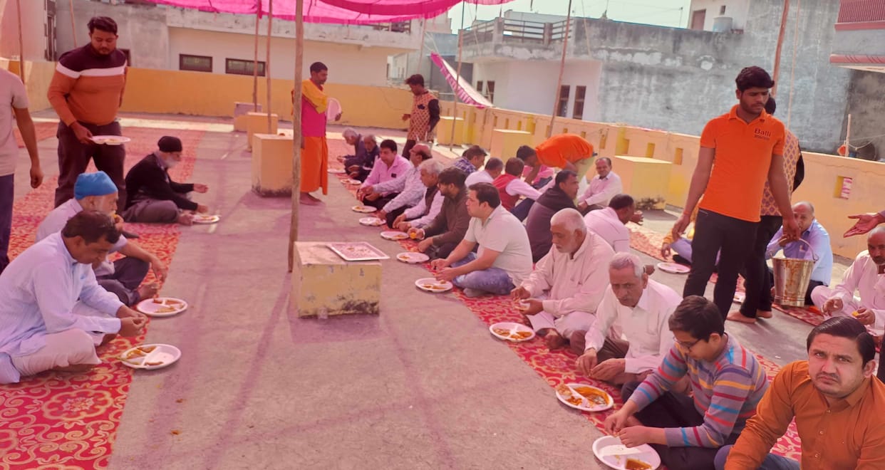 Hanumanji's feast was organised