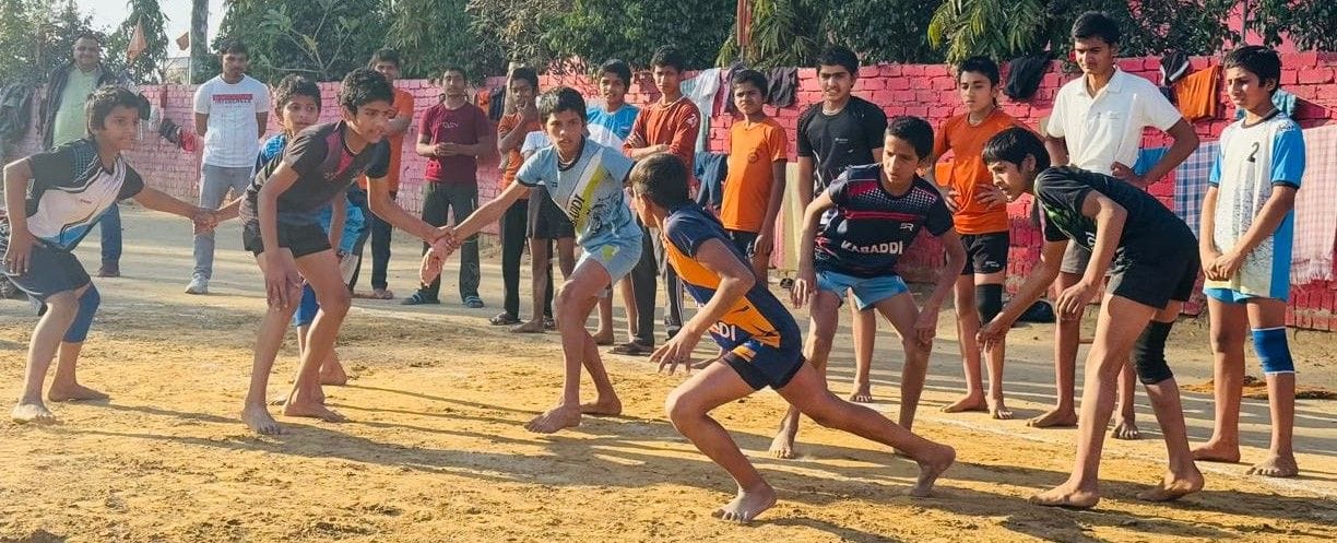 Gurukul Baroona and Farmana teams won the Kabaddi competition.