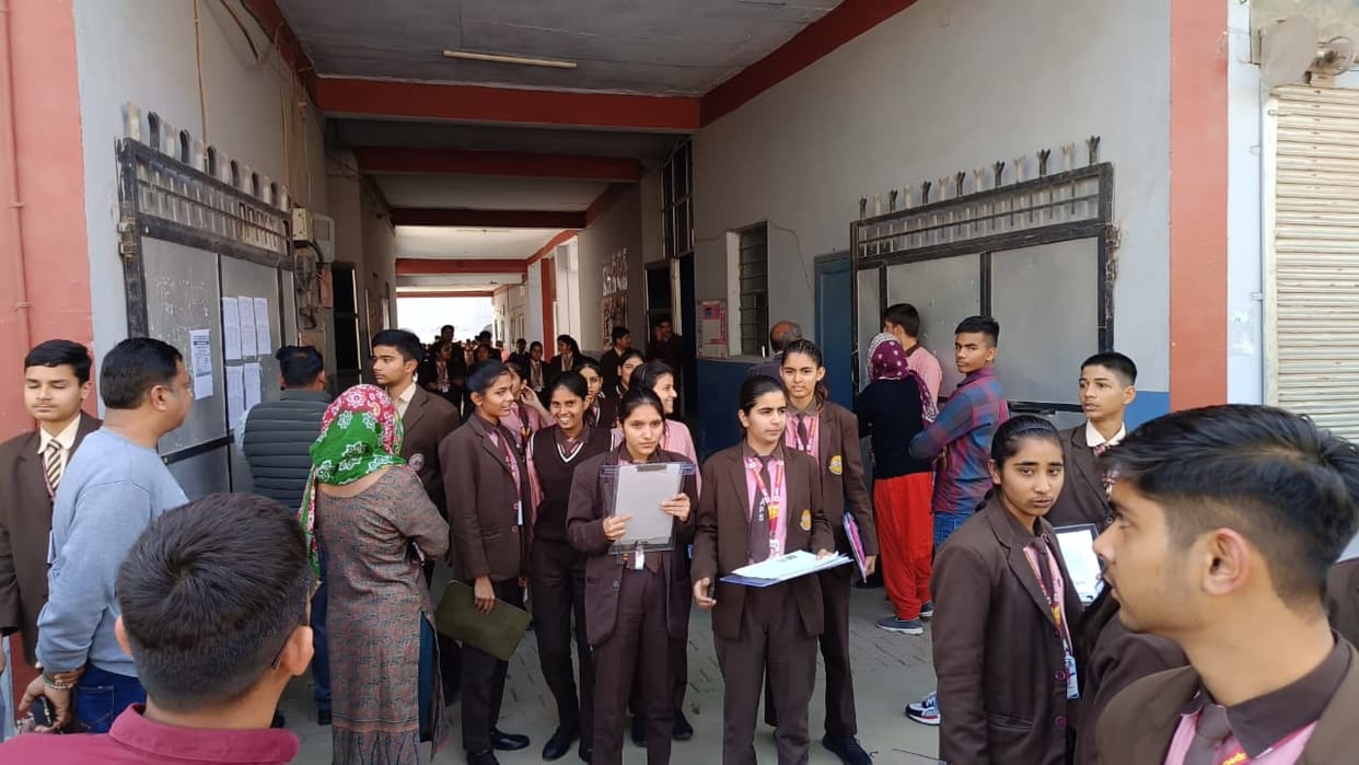 10th-grade students appeared for the Mathematics exam, saying the paper was easy.