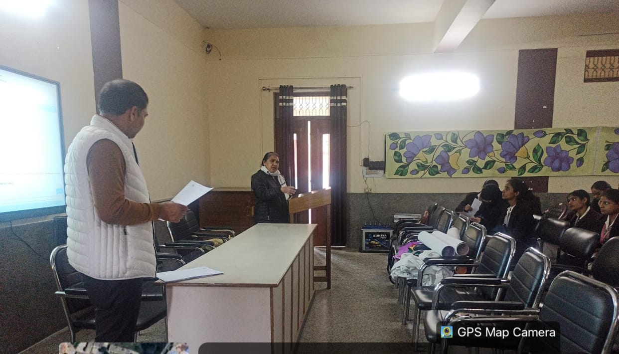 Informed girl students about becoming new voters