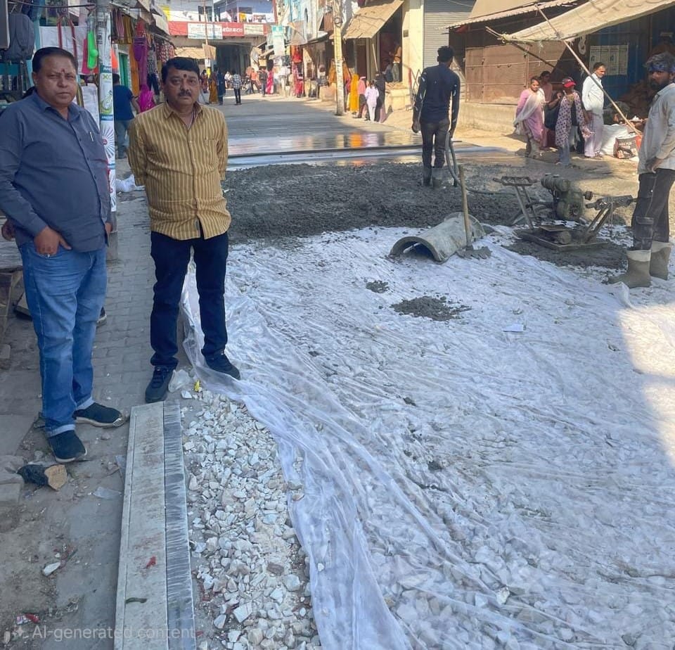 Relief from waterlogging, an 18-meter wide CC road will be built at a cost of 6.9 million