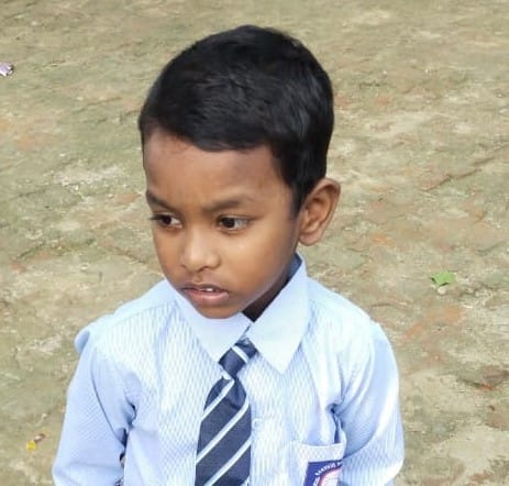 An innocent child waiting for a bus was hit by a car and died.
