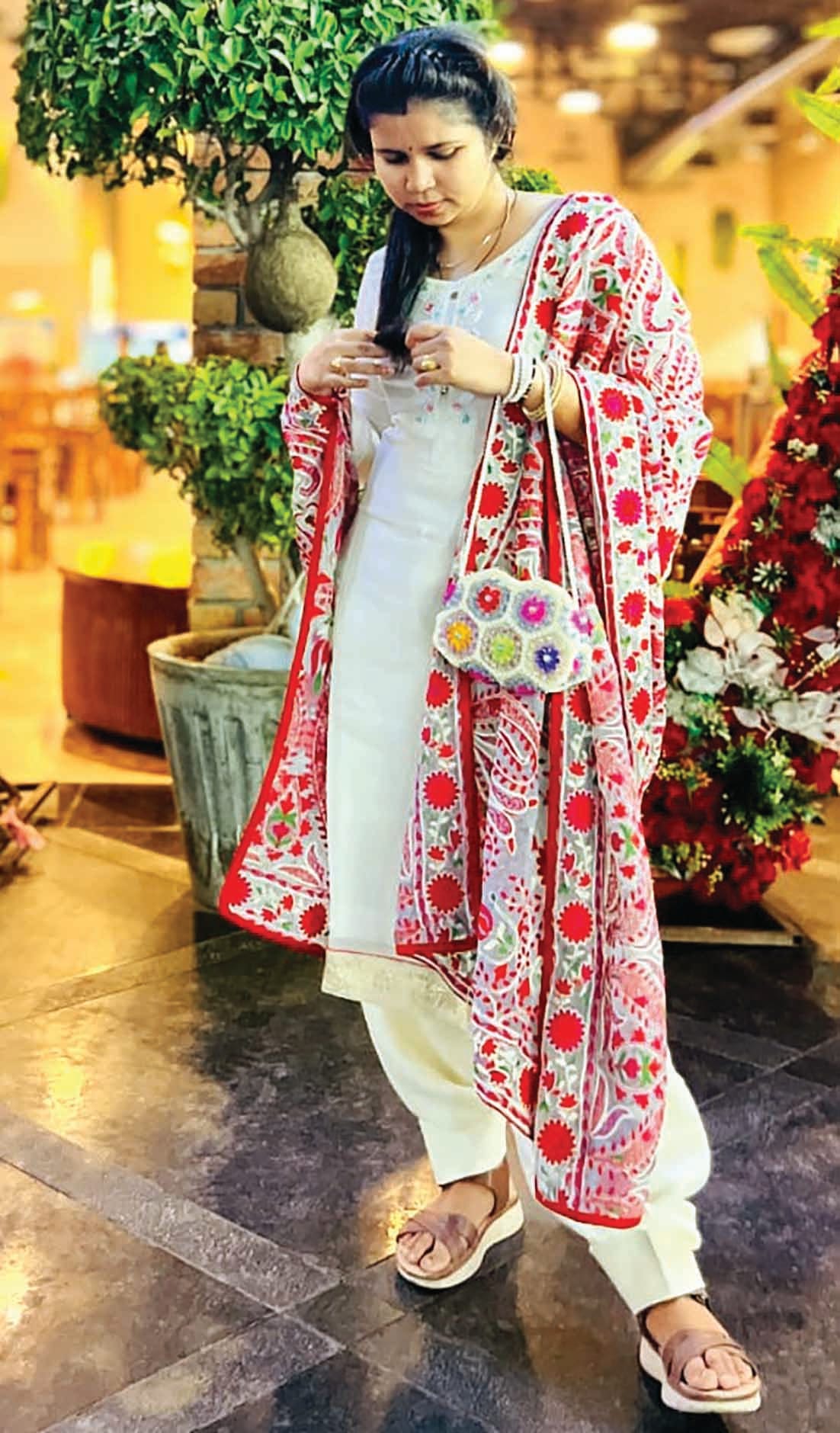 Queen of Dupattas... From mehndi to mandap, a shower of phulkari, Punjabis embroidered chunaris are women's first choice during the wedding season