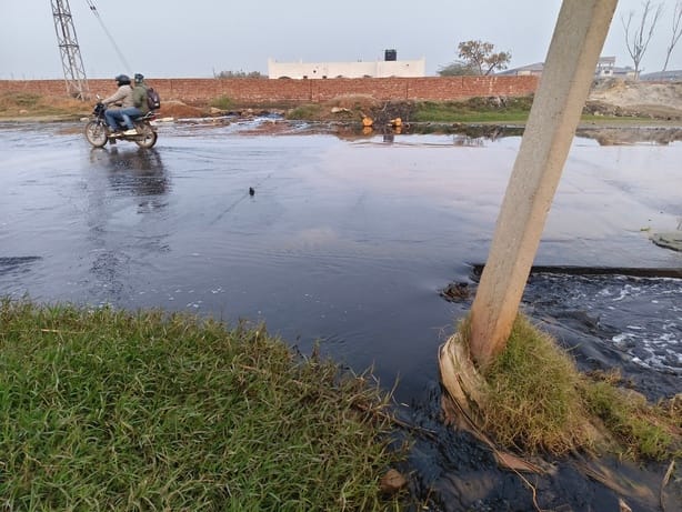 Instructions for testing contaminated water coming out of industrial area