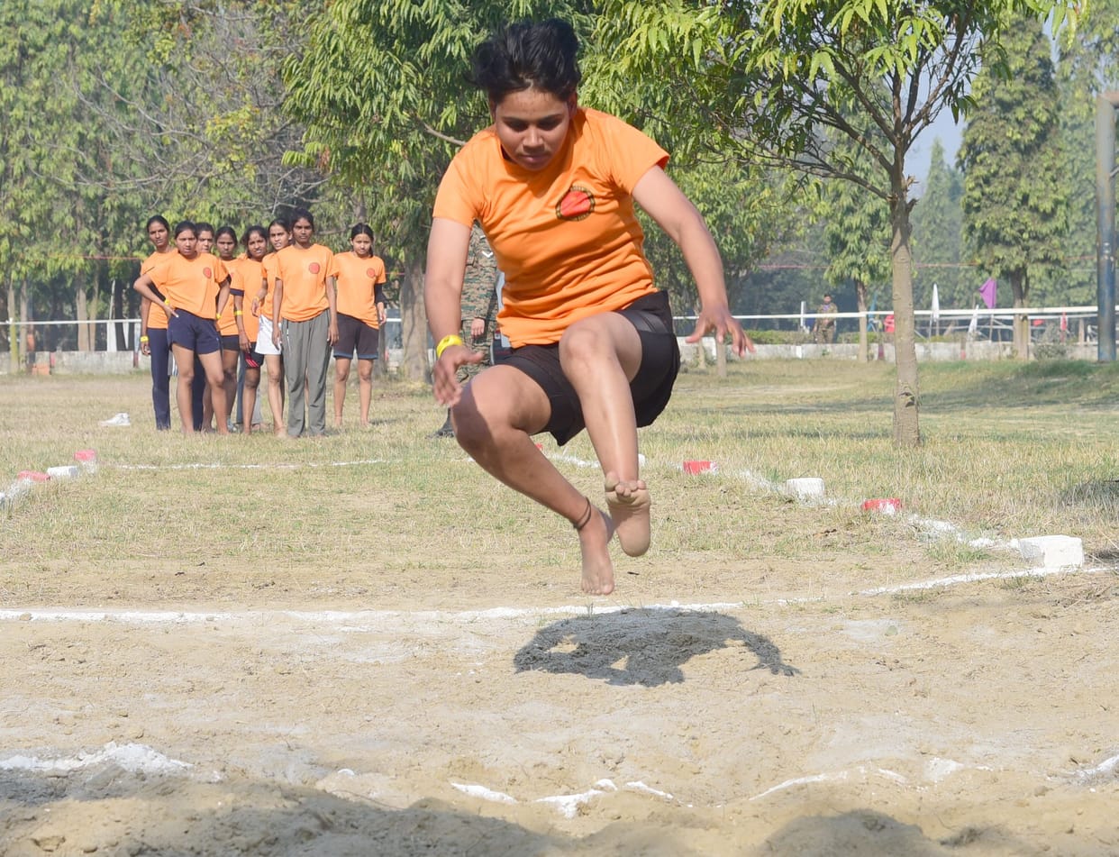 410 candidates showed their mettle in the Women Military Police Recruitment Rally