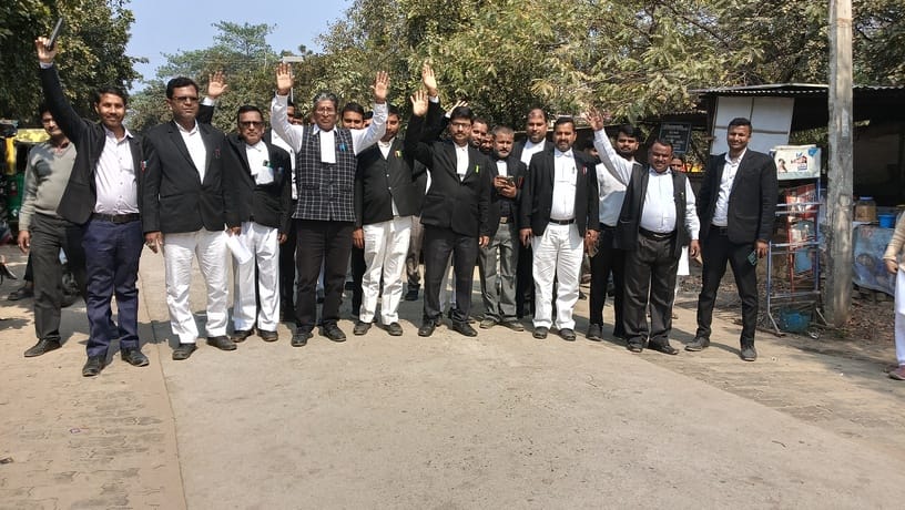 Protest against the murder of the lawyer