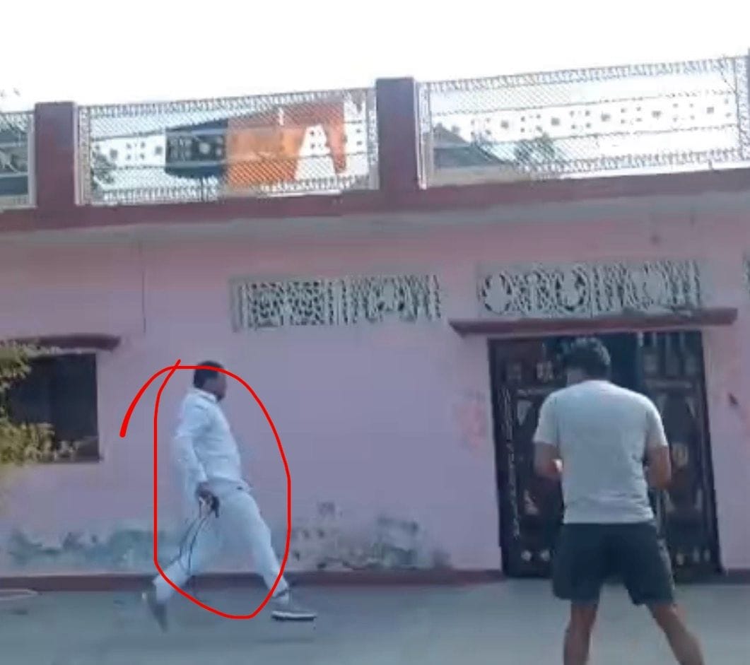 Dispute and firing during the measurement of the pond