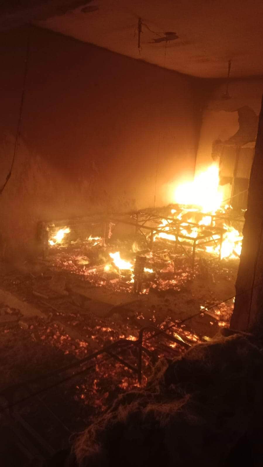 10- देहरादून रोड स्थित एक होटल के कमरे लगी आग।स्रोत-अग्निशमन