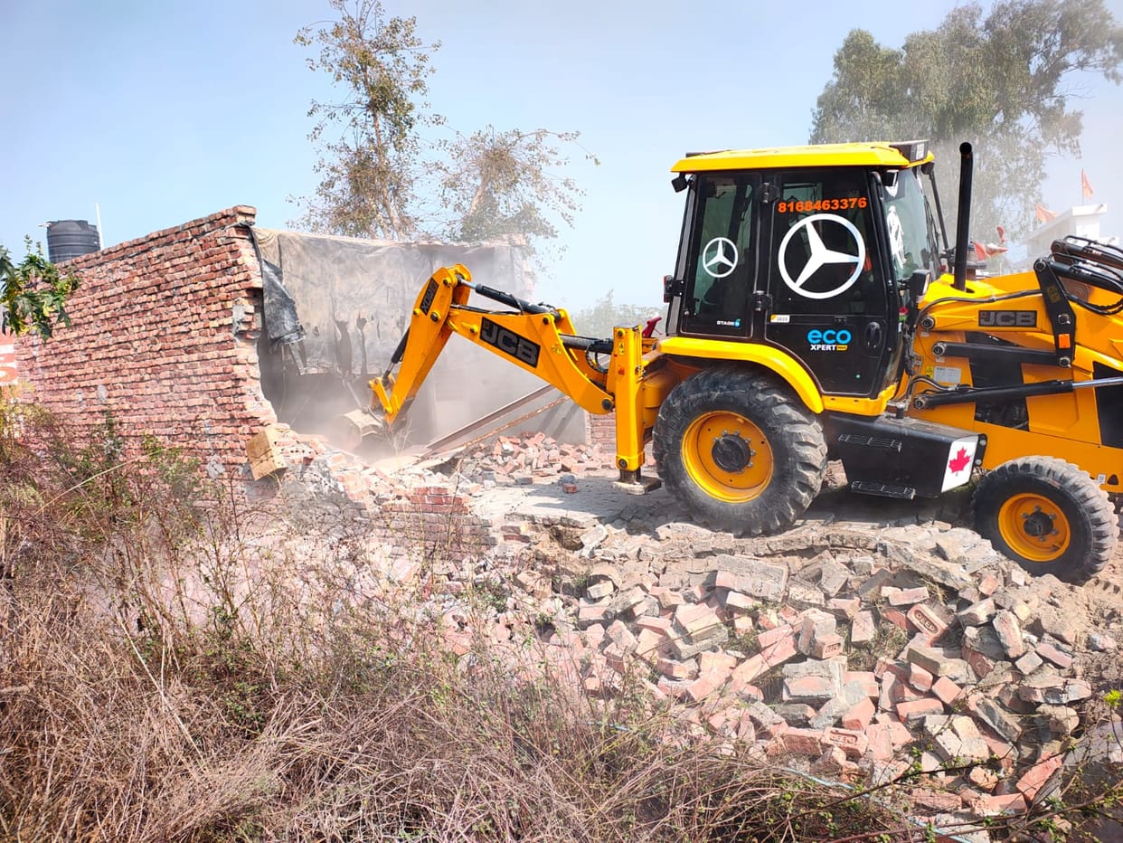 Demolition of two illegal colonies
