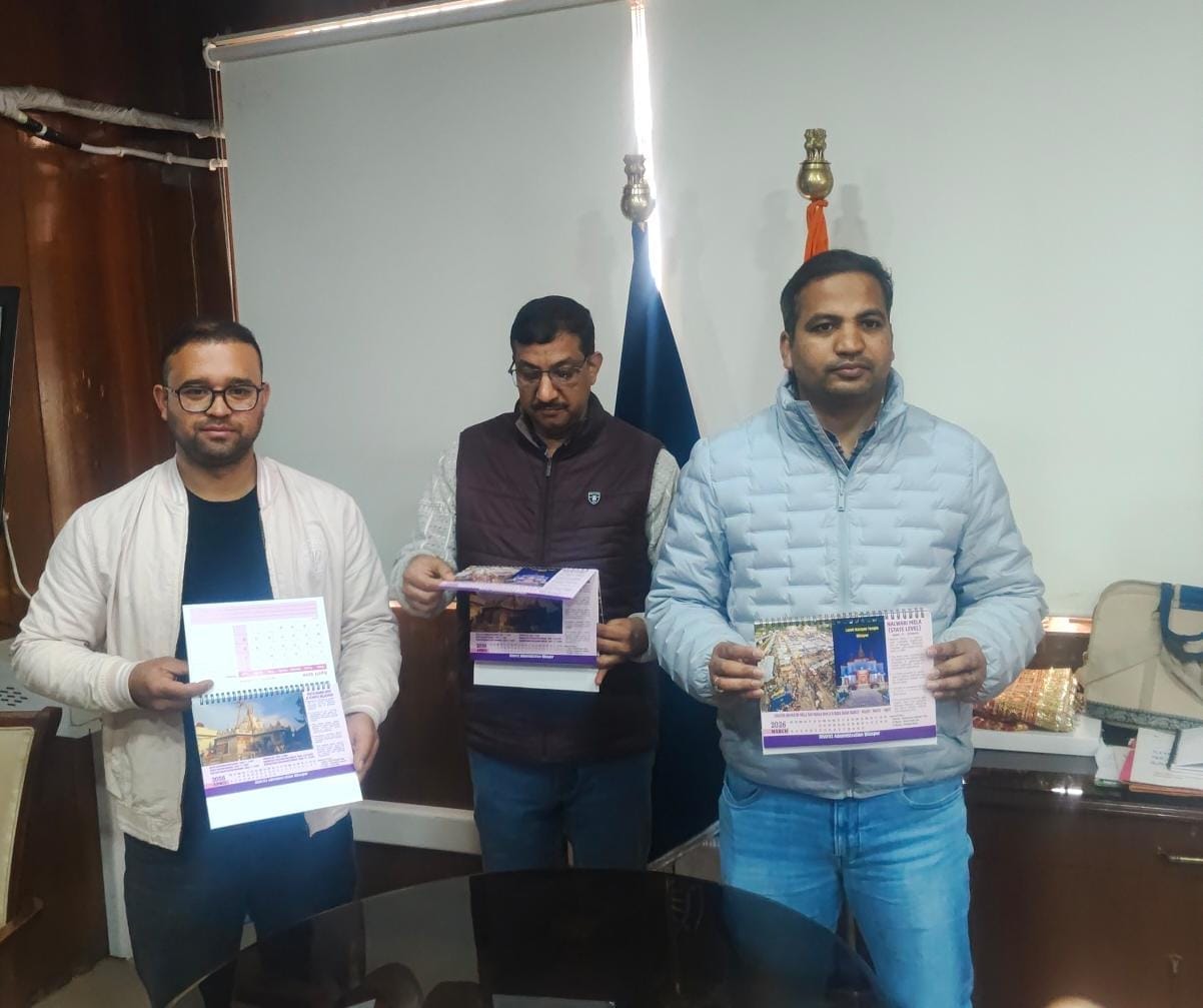Deputy Commissioner Rahul Kumar released the Tourism Calendar 2026.