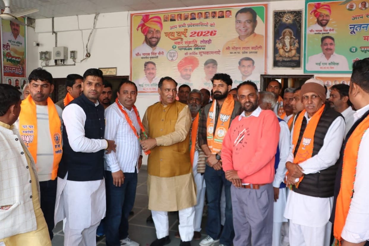 19 Sarpanches of Rohtak were inducted into the BJP.