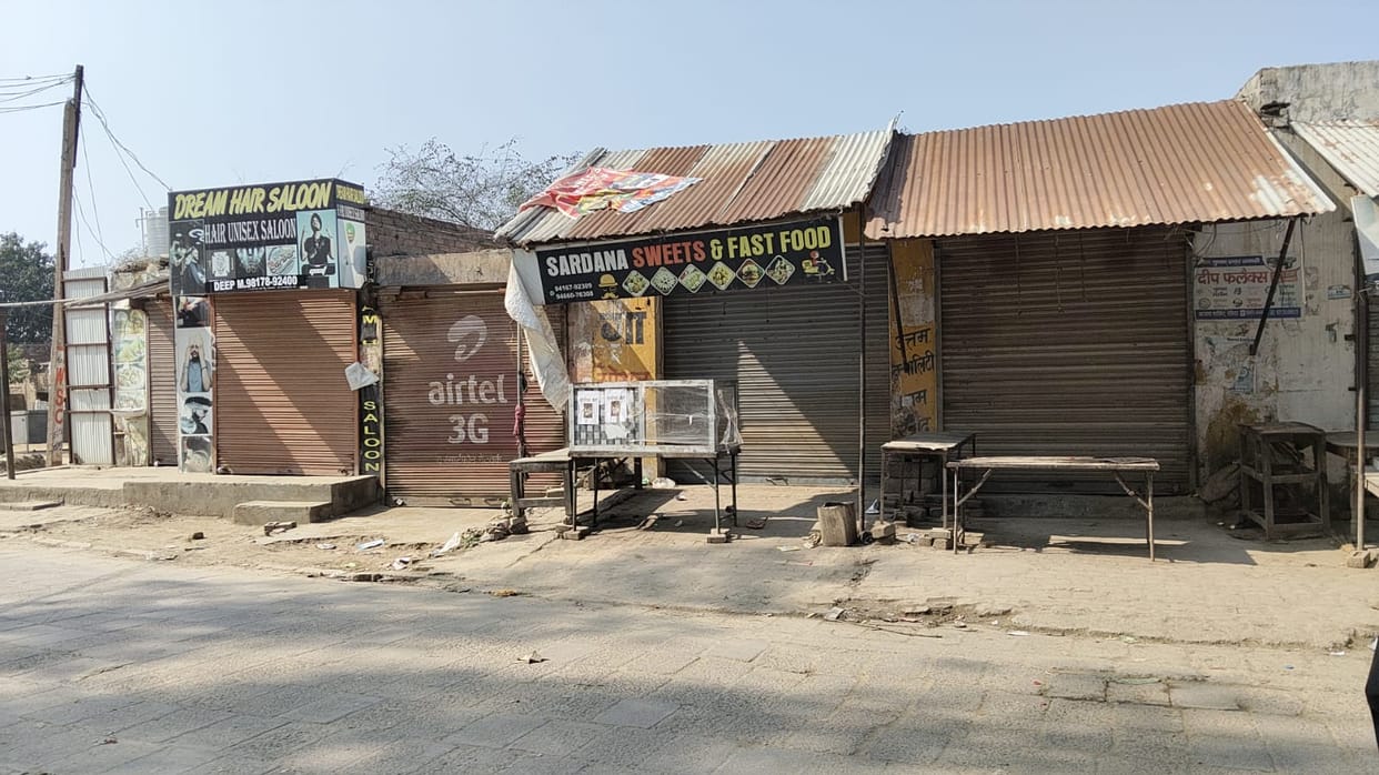 Action against illegal shops in Mahmada postponed again due to non-availability of police force