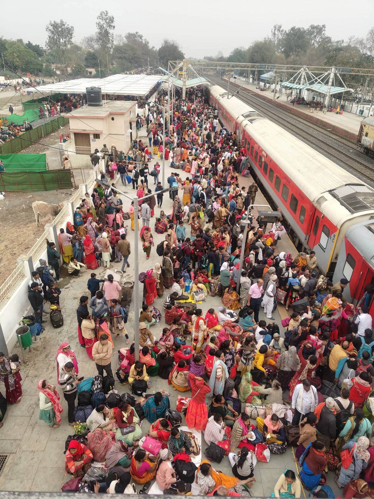 कुबेरेश्वरधाम में टूटा रिकॉर्ड, समापन पर श्रद्धालुओं का सैलाब और जाम से जूझता शहर