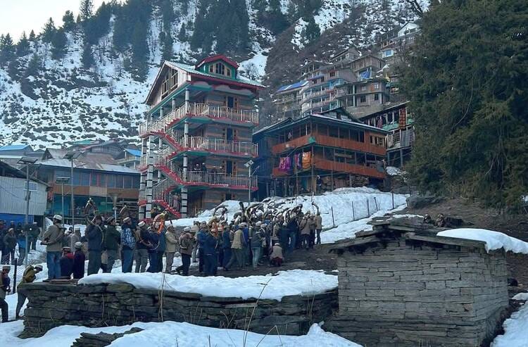 Malana village resonates with the sound of musical instruments